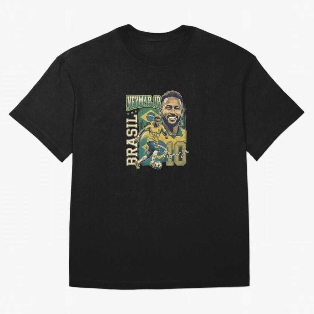 Neymar Jr Brazil Vintage Essential T-Shirt Support Iconic Players in FIFA World Cup 2026 Group Stage Spirit, Inspired by Spain, Messi, Neymar and Mbappe, Supporter Pride, Iconic Celebrations, Legendary Names and Global Match Day Energy; Made for