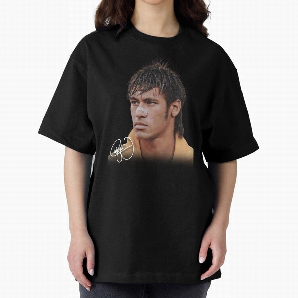 Neymar Jr T-Shirt Big Face Young Neymar Classic T-Shirt Represent the Passion of Global Football Passion for FIFA World Cup 2026, Made for Mbappe, Spain and Netherlands, Match Day Excitement, Supporter Culture, Golden Goals and Global Football