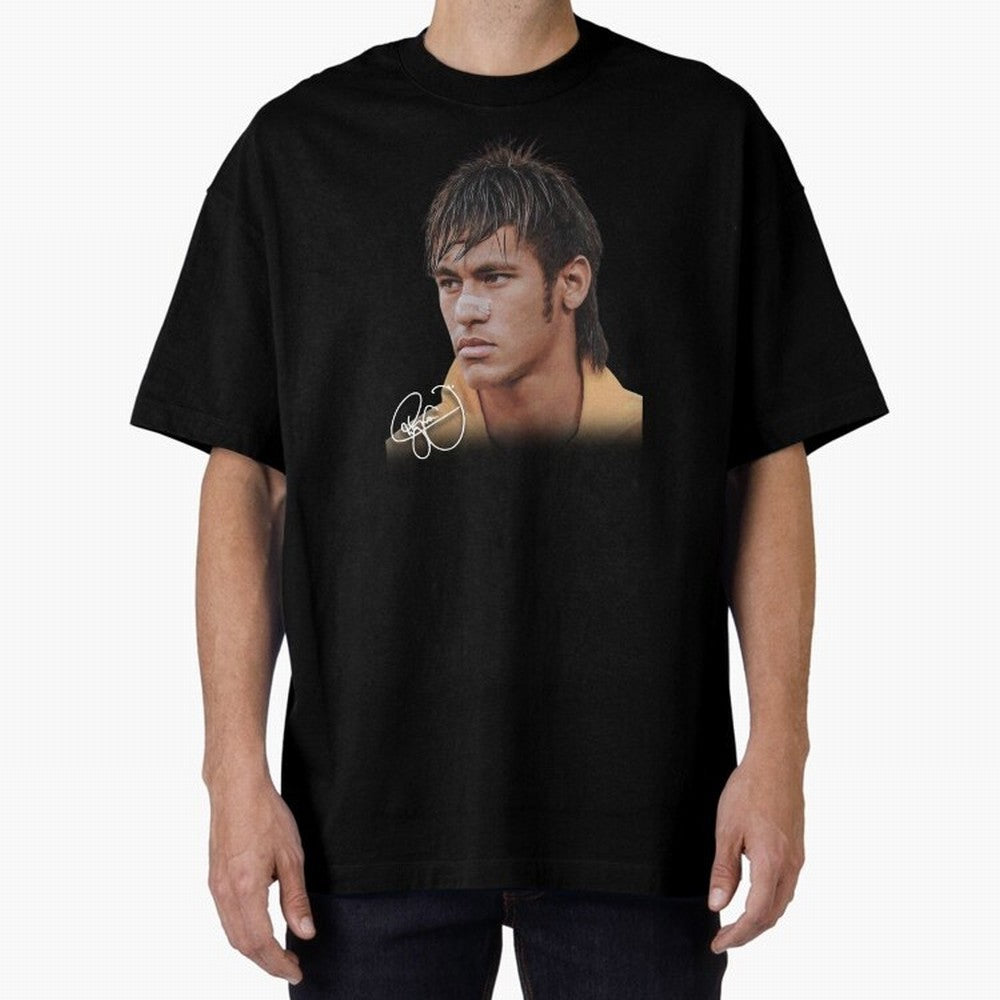Neymar Jr T-Shirt Big Face Young Neymar Classic T-Shirt Represent the Passion of Global Football Passion for FIFA World Cup 2026, Made for Mbappe, Spain and Netherlands, Match Day Excitement, Supporter Culture, Golden Goals and Global Football
