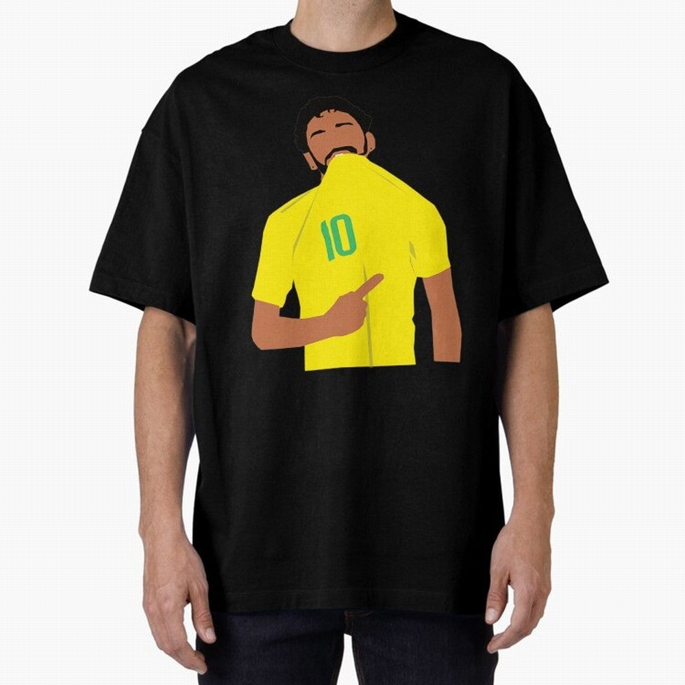 Neymar Jr Oversized T-Shirt Cheer through Every Moment of FIFA World Cup 2026 Group Stage Spirit, Filled with England and Germany, Mbappe, Global Supporter Spirit, Legendary Goals, National Colors and Tournament Celebration; Created for Match Day