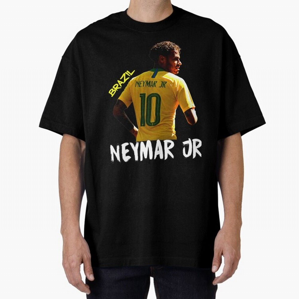 Brazil Neymar Selecao Oversized T-Shirt Bring World Football Passion into Global Football Passion for FIFA World Cup 2026, Featuring Haaland, France and Portugal, Global Supporter Spirit, Legendary Goals, National Colors and Tournament Celebration;