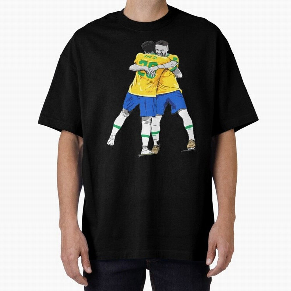 BRAZIL Neymar Jr and Vini Jr World Cup Celebration Classic T-Shirt Honor the Football Icons of FIFA World Cup 2026 Group Stage Featuring CR7, England Energy, Soccer Culture, Superstar Moments, National Team Dreams and Competitive Fire; Perfect for