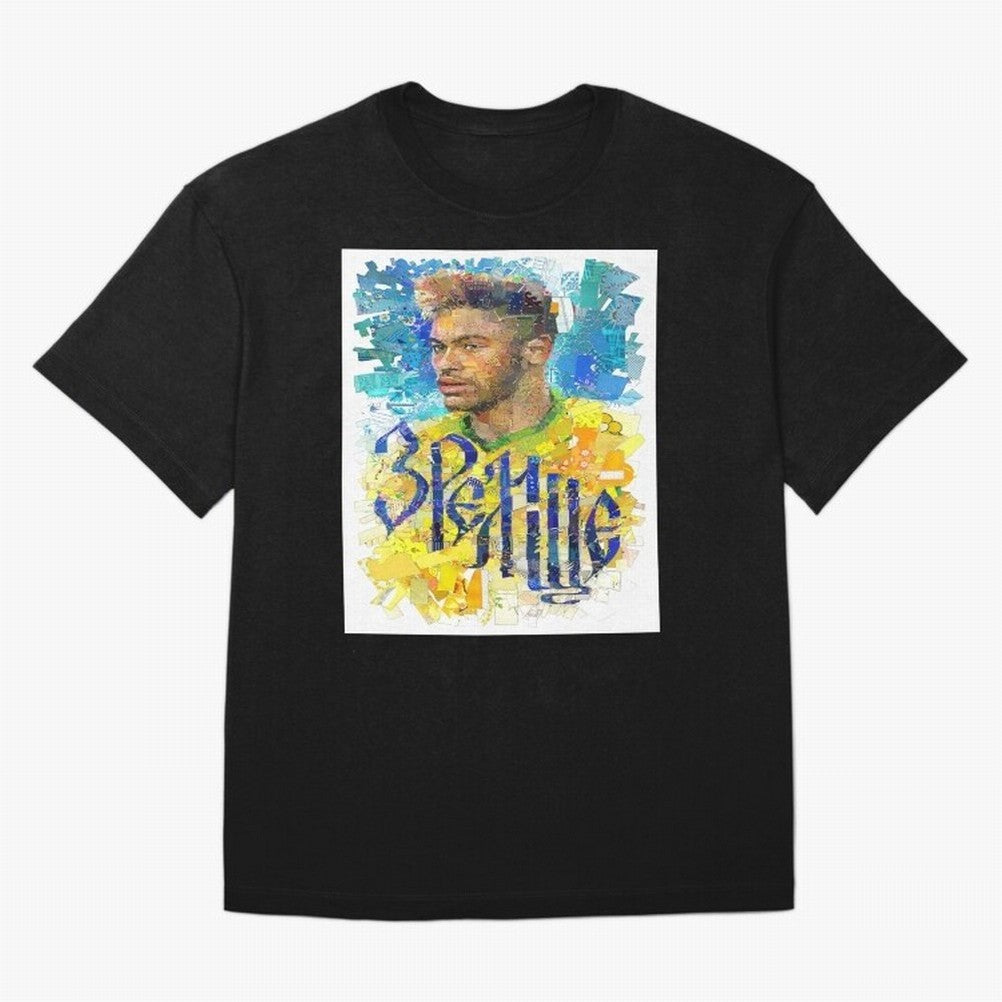 Neymar Illustration Art Framed Art Print Classic T-Shirt Show Your Stadium Side during FIFA World Cup 2026 USA Canada Mexico Connected to CR7 and Messi, Germany Energy, Retro Football Energy, Iconic Rivalries, Trophy Chase Drama and Stadium