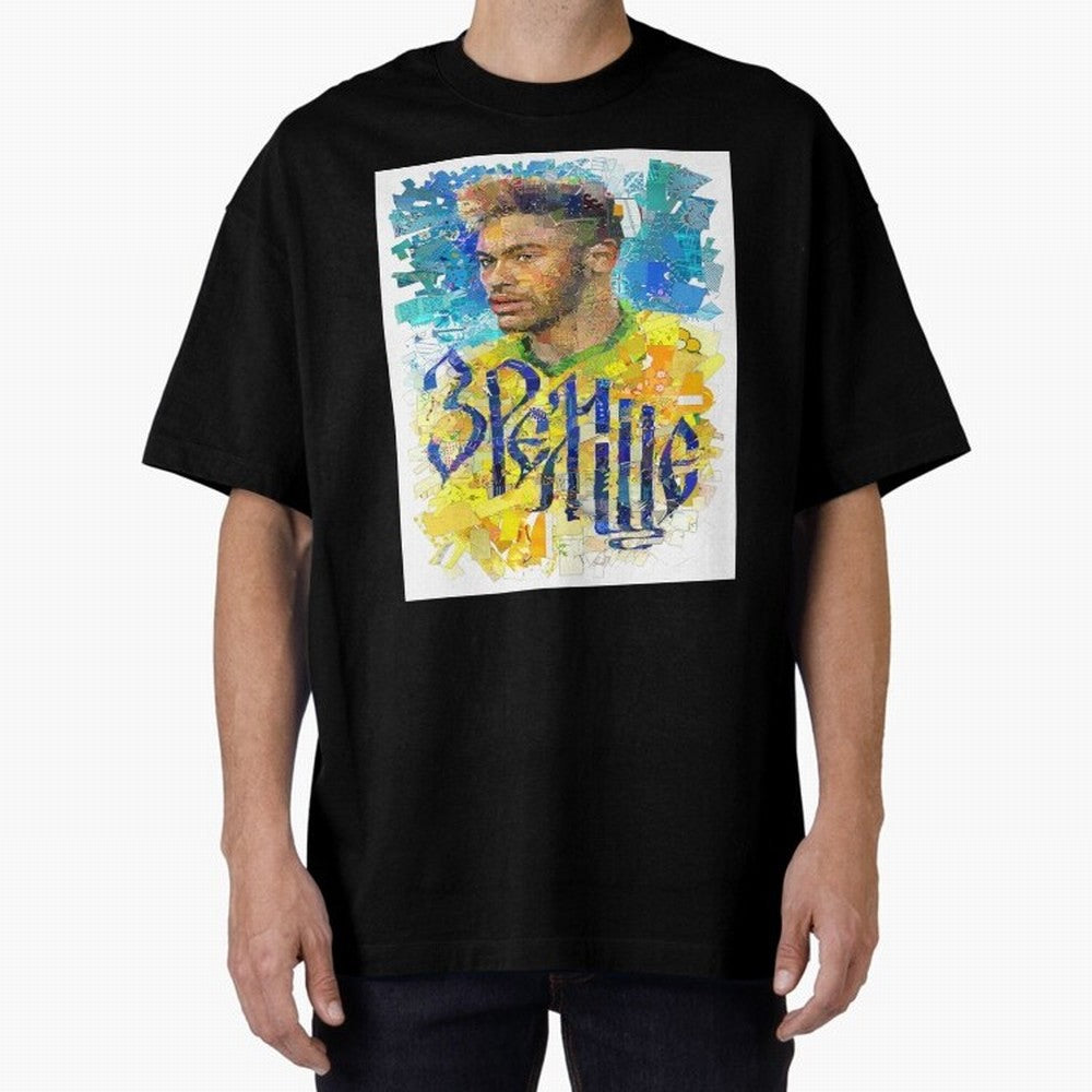 Neymar Illustration Art Framed Art Print Classic T-Shirt Show Your Stadium Side during FIFA World Cup 2026 USA Canada Mexico Connected to CR7 and Messi, Germany Energy, Retro Football Energy, Iconic Rivalries, Trophy Chase Drama and Stadium