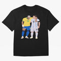 Messi and Neymar Copa America Friends Oversized T-Shirt Stand Out with Spirit from the FIFA World Cup 2026 Group Stage Journey through CR7 and Messi Highlights, Netherlands Pride, Soccer Culture, Superstar Moments, National Team Dreams and
