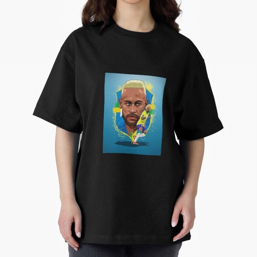 neymar jr al nassr Oversized T-Shirt Bring Retro Soccer Energy to FIFA World Cup 2026 Spirit, Driven by Germany, Messi and Cristiano Ronaldo, Worldwide Fan Energy, Dramatic Goals, Stadium Lights and Championship Celebrations; Ideal for Passionate
