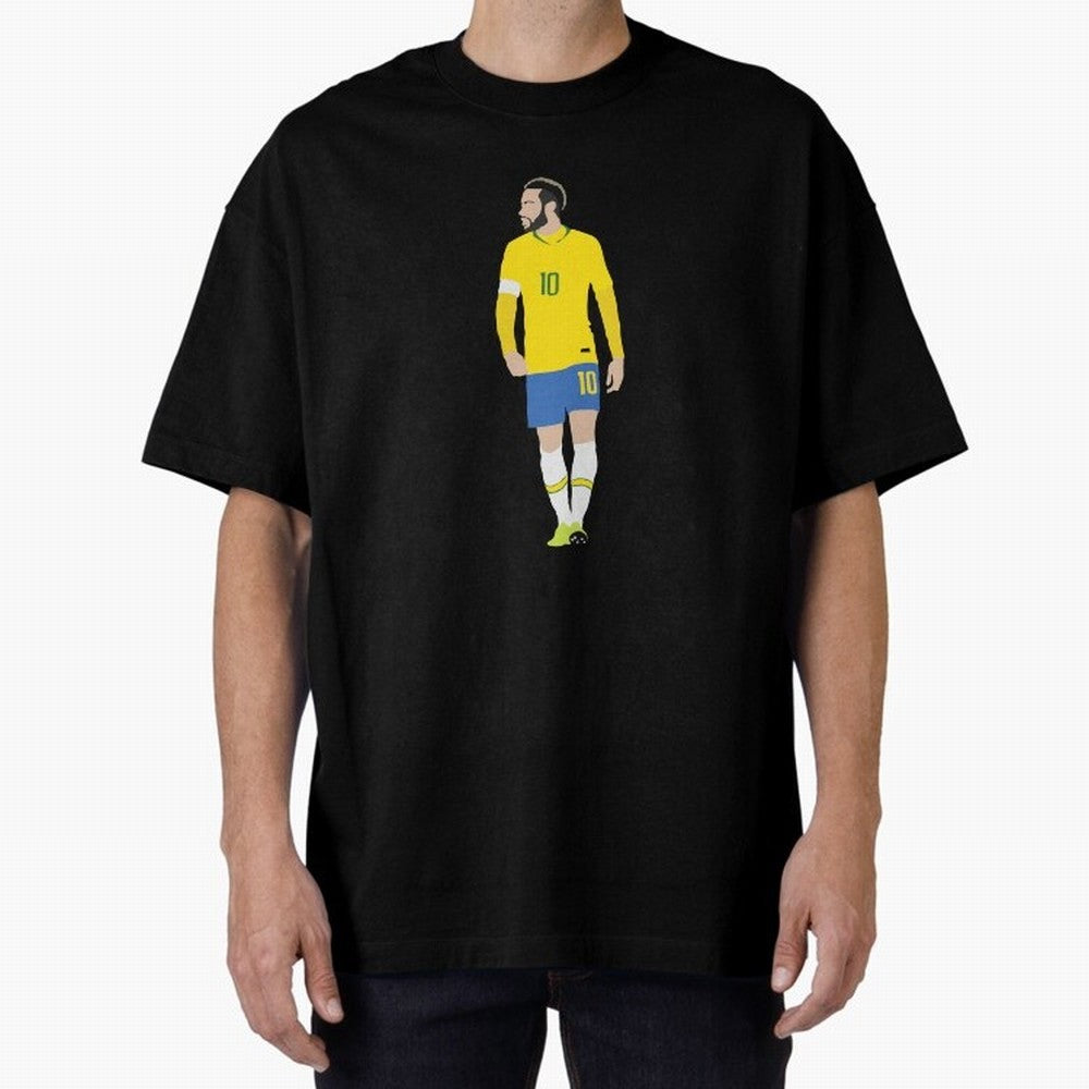 neymar brazil Oversized T-Shirt Refresh Match Day Hype around FIFA World Cup 2026 Group Stage, CR7 and Messi, Spain and Netherlands, Champion Mindset, Group Stage Buzz, Knockout Tension and Passionate Fan Culture; Created for Match Day Parties,