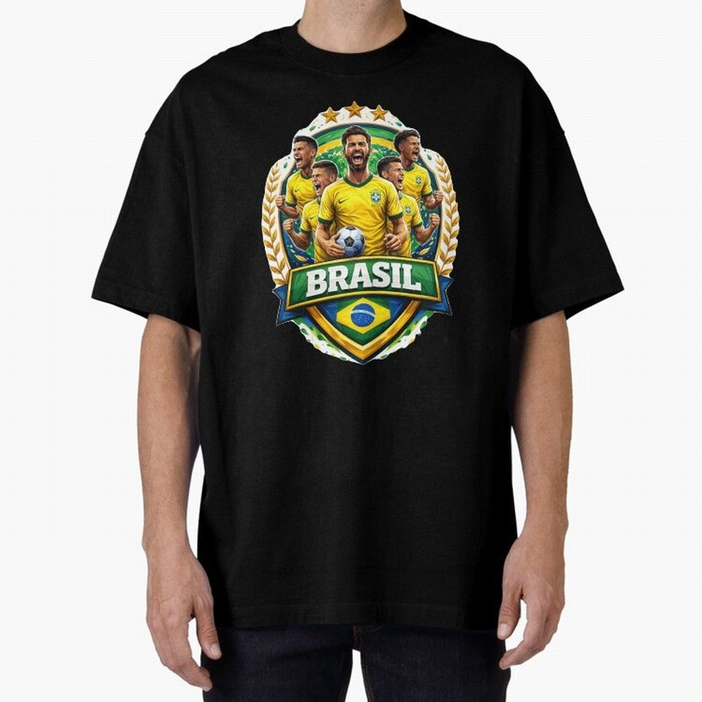 Brazil Football National Team Pride- Brazil Soccer Graphics Classic T-Shirt Honor FIFA World Cup 2026 USA Canada Mexico Celebrating Messi, Brazil Energy, Champion Mindset, Group Stage Buzz, Knockout Tension and Passionate Fan Culture; Perfect for