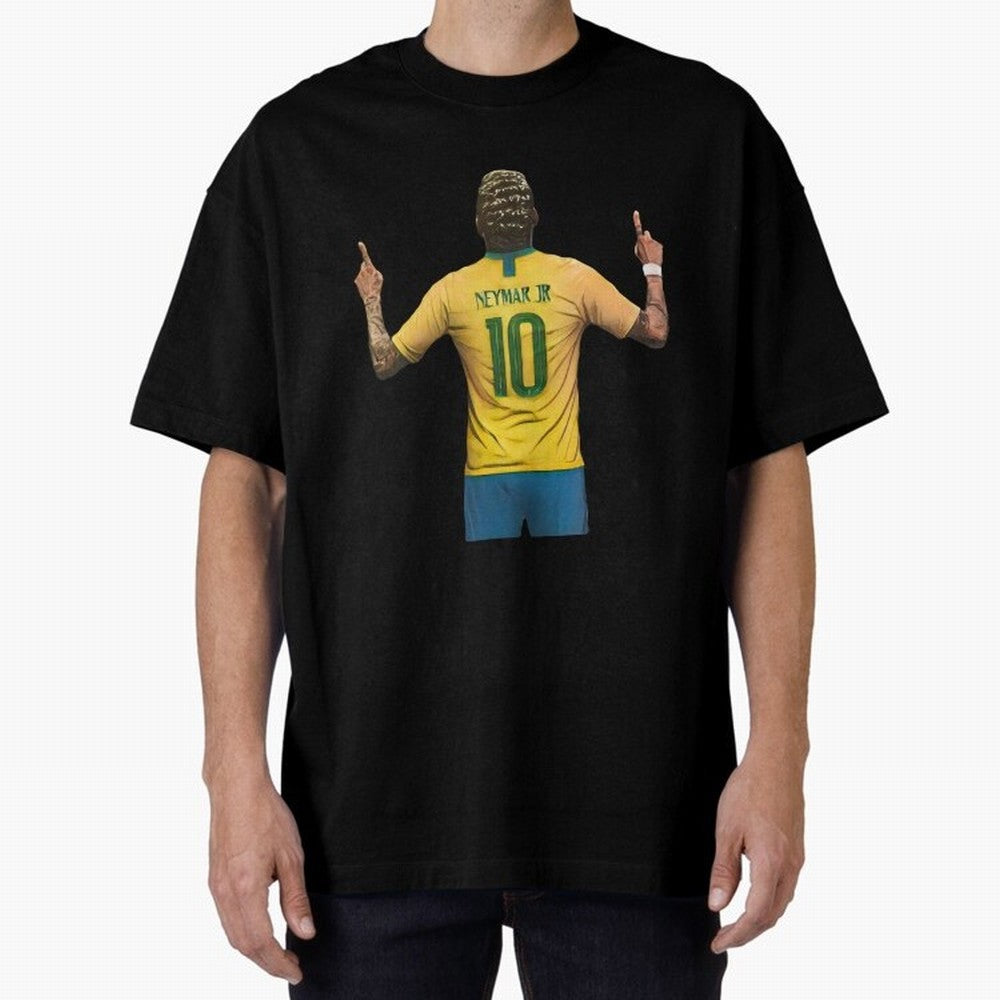 neymar jr Oversized T-Shirt Honor the Beautiful Game during the FIFA World Cup 2026 Journey through Messi, CR7 and Mbappe Highlights, Brazil, Portugal and Argentina Pride, Vintage Soccer Flavor, Modern Football Stars, National Flags and Final Night