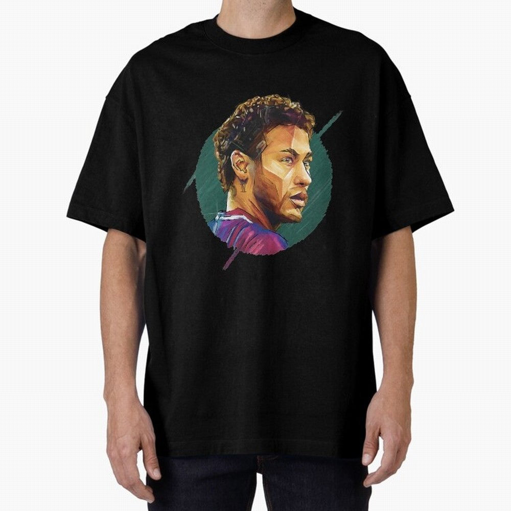 Geometric Neymar Classic T-Shirt Honor Football Greatness during FIFA World Cup 2026 Spirit, Built around Argentina, Mbappe and Neymar, Football Festival Excitement, Trophy Ambitions, Country Rivalries and Star Player Buzz; Ideal for Fans Who