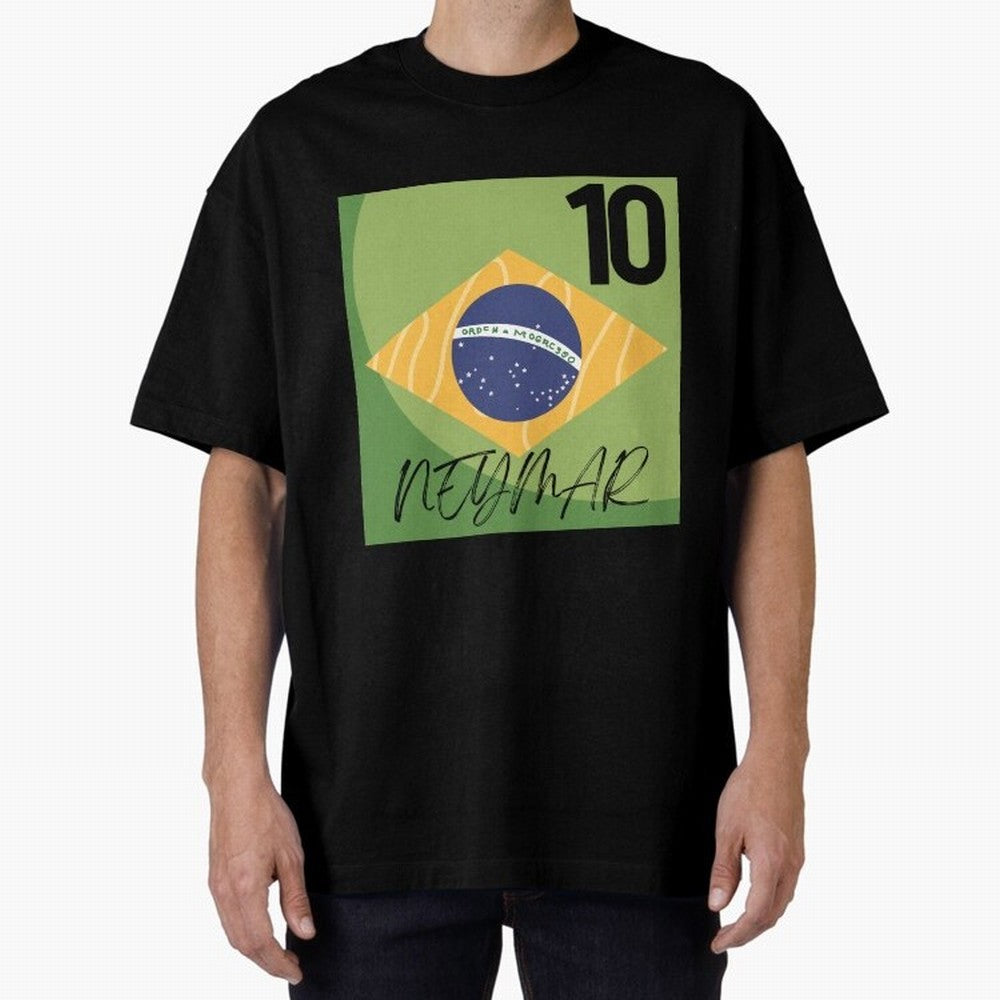 NEYMAR 10 Classic T-Shirt Bring Bold Fan Energy to Global Football Passion for FIFA World Cup 2026 USA Canada Mexico, with CR7 and Messi, England and Germany, Vintage Soccer Flavor, Modern Football Stars, National Flags and Final Night Emotion;
