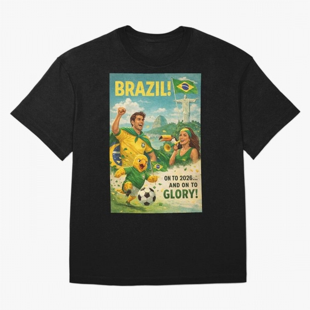 Brazil Rio de Janeiro Christ the Redeemer Sugarloaf Mountain FIFA World Cup 2026 Football Celebration Classic T-Shirt Fuel the Hype around FIFA World Cup 2026 for Fans of Cristiano Ronaldo, Haaland and CR7 and Germany, Bringing Championship Spirit,