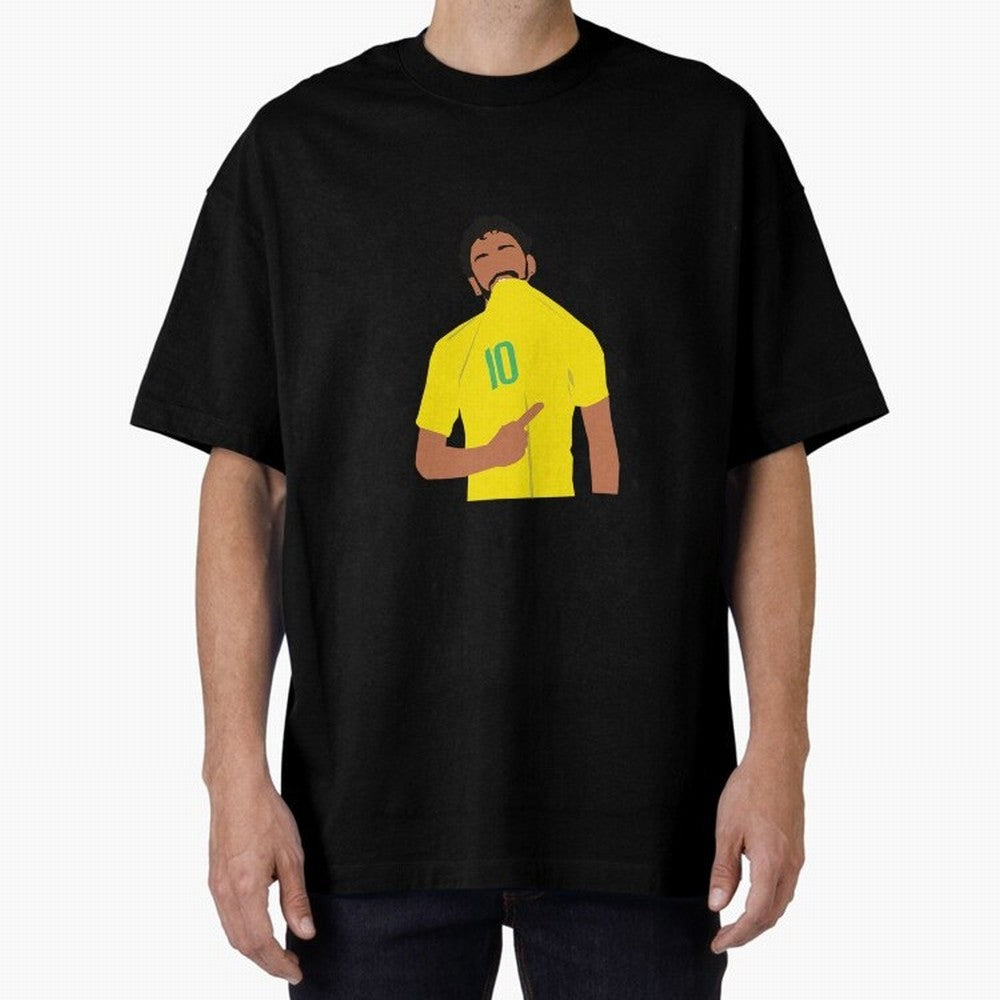 Neymar Jr Oversized T-Shirt Carry Match Day Hype around FIFA World Cup 2026, Messi, Neymar and Mbappe, Argentina, France and Brazil, Football History, Final Match Energy, Crowd Noise and Once in a Lifetime Moments; Great for Supporters Who Love