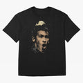 Young Neymar Illustration Oversized T-Shirt Honor Football Greatness during the FIFA World Cup 2026 Journey through Haaland and Mbappe Highlights, Portugal Pride, Fan Favorite Moments, National Team Passion, Big Match Drama and Soccer History;