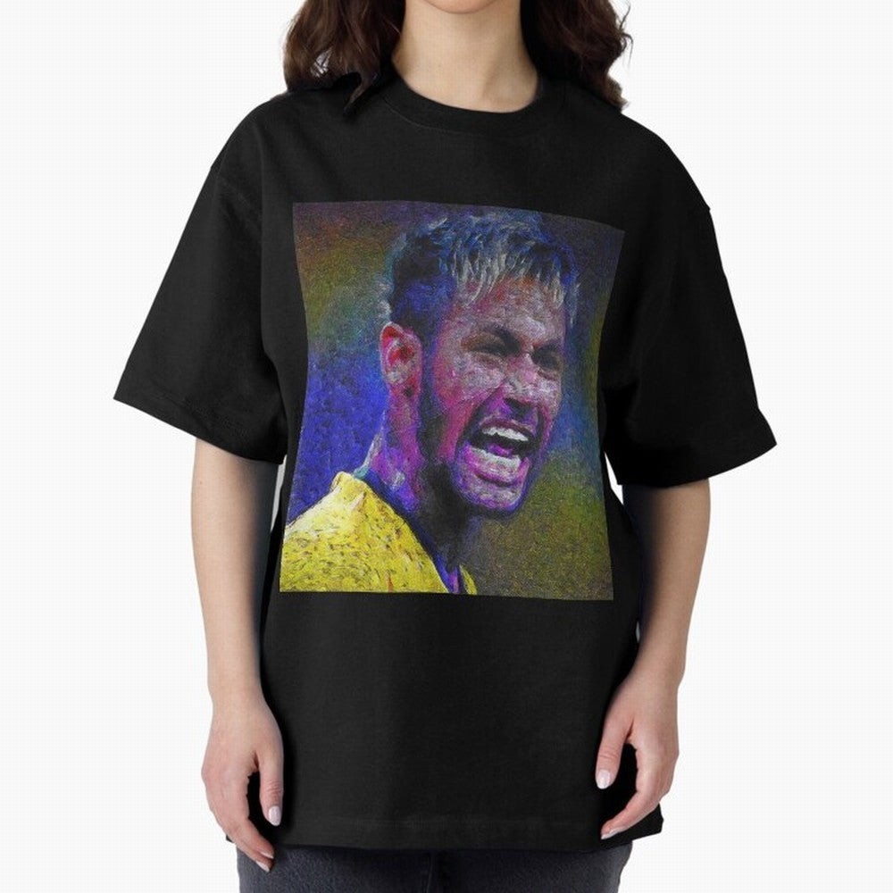Neymar Poster Panting Art Brazilian Soccer Player Classic T-Shirt Relive the Noise and Pride of FIFA World Cup 2026 Group Stage Spirit, Celebrating Netherlands, Neymar, Haaland and Cristiano Ronaldo, Match Day Excitement, Supporter Culture, Golden