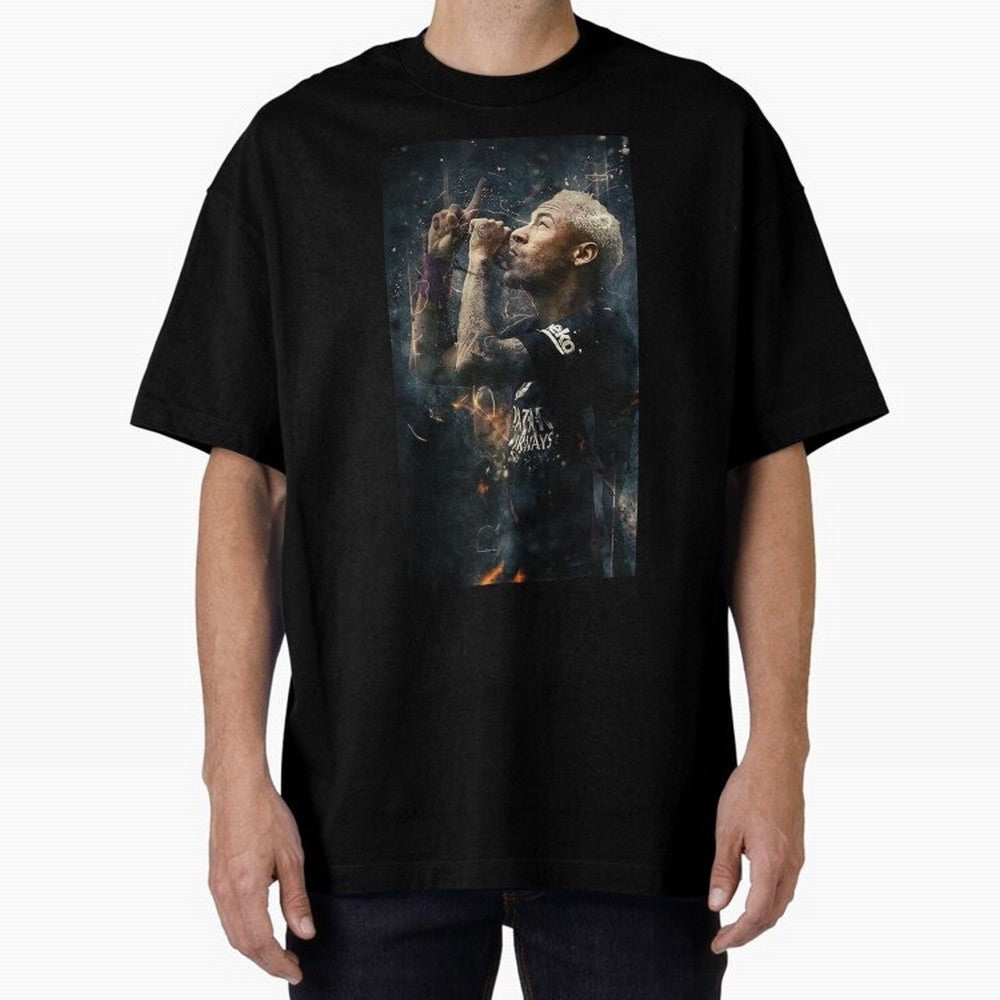 Neymar Junior - Design #o22 Oversized T-Shirt Turn Up for Global Football Passion for FIFA World Cup 2026, Filled with Haaland, Portugal, Spain and Germany, Goal Celebration Energy, Supporter Heritage, Football Icons and Worldwide Tournament Joy;