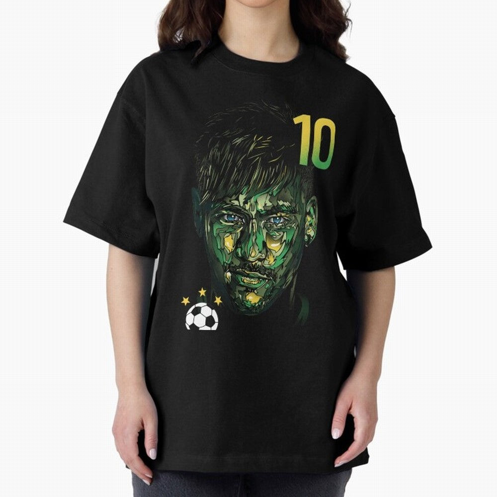 Neymar Jr. Oversized T-Shirt Spotlight Global Football Passion for FIFA World Cup 2026 USA Canada Mexico, with Messi and Cristiano Ronaldo, England, France and Netherlands, Soccer Culture, Superstar Moments, National Team Dreams and Competitive