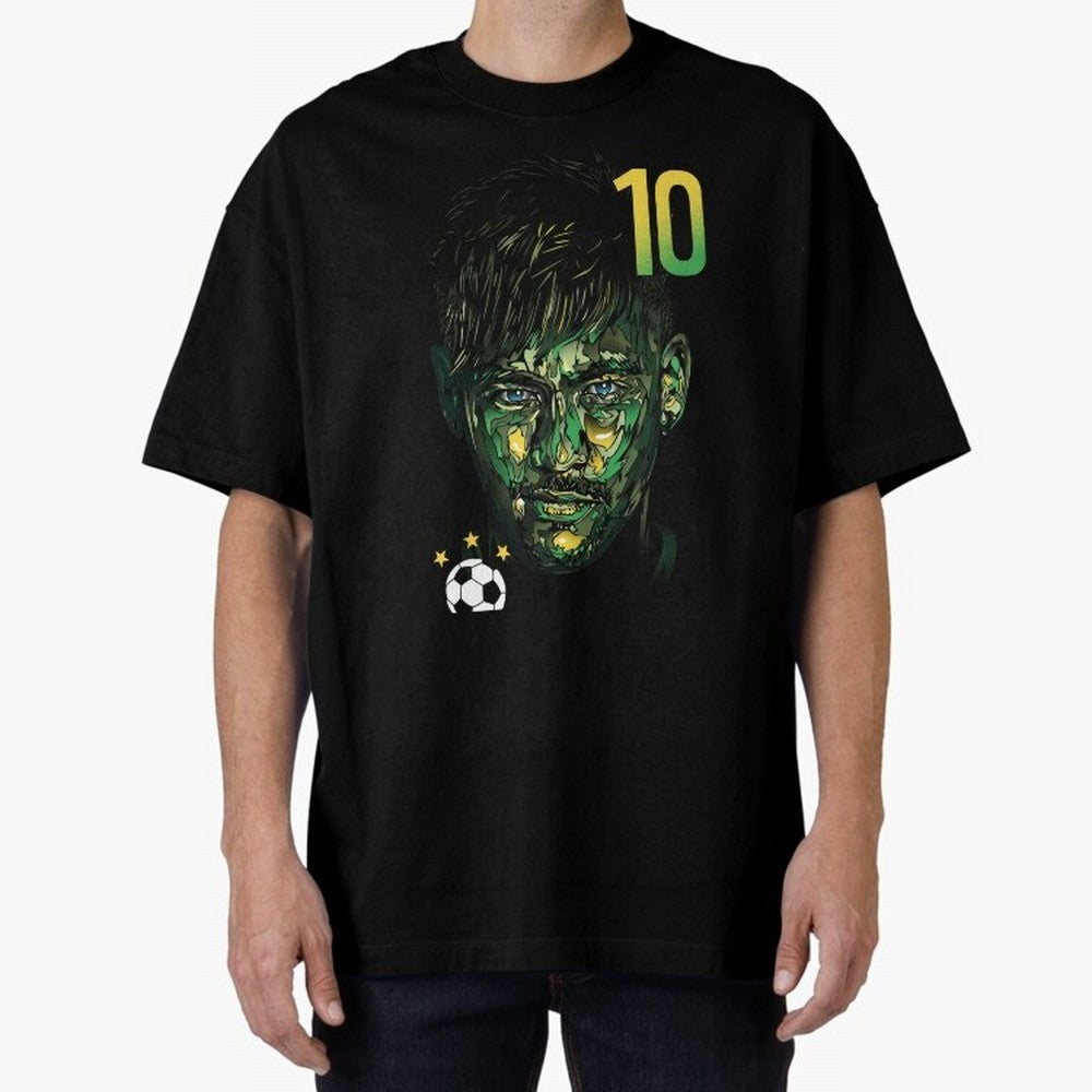 Neymar Jr. Oversized T-Shirt Spotlight Global Football Passion for FIFA World Cup 2026 USA Canada Mexico, with Messi and Cristiano Ronaldo, England, France and Netherlands, Soccer Culture, Superstar Moments, National Team Dreams and Competitive
