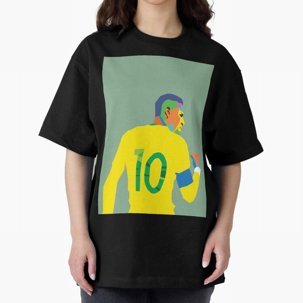 Neymar Jr Oversized T-Shirt Enjoy Global Football Passion for FIFA World Cup 2026 Group Stage, Connected to Neymar, Haaland and Cristiano Ronaldo, Germany, Global Supporter Spirit, Legendary Goals, National Colors and Tournament Celebration; Ideal