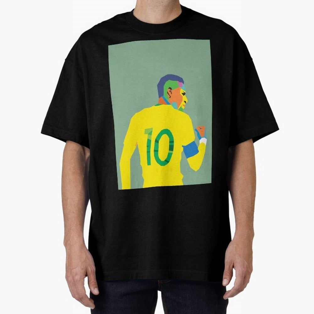 Neymar Jr Oversized T-Shirt Enjoy Global Football Passion for FIFA World Cup 2026 Group Stage, Connected to Neymar, Haaland and Cristiano Ronaldo, Germany, Global Supporter Spirit, Legendary Goals, National Colors and Tournament Celebration; Ideal