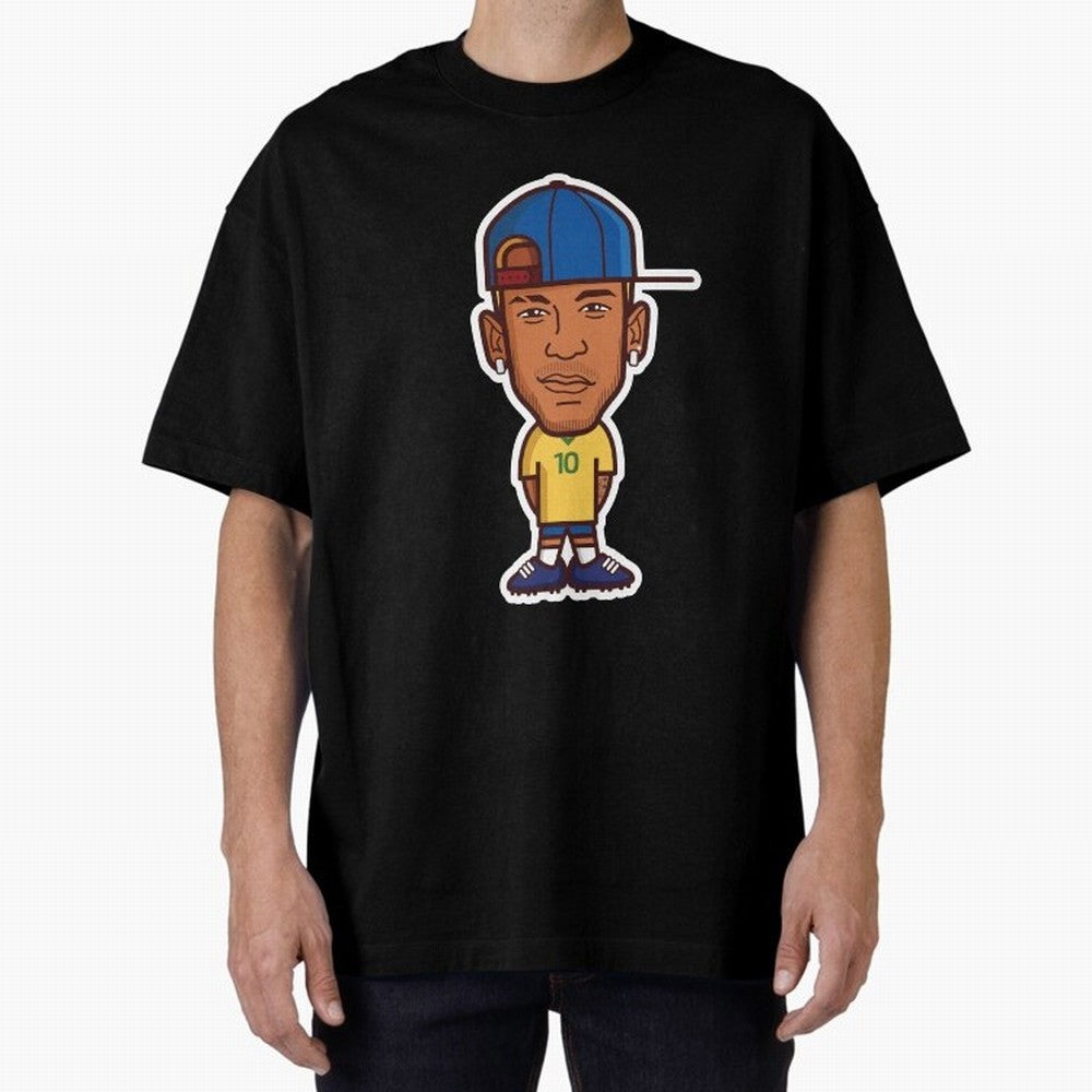 JR Oversized T-Shirt Represent Football Lovers during FIFA World Cup 2026 USA Canada Mexico for Fans of Mbappe and Brazil, Bringing Supporter Pride, Iconic Celebrations, Legendary Names and Global Match Day Energy; Ideal for Football Dads, Football