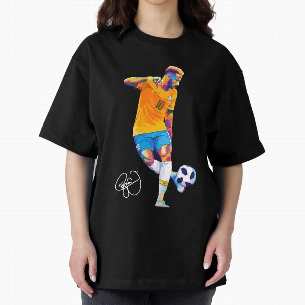 Neymar Jr Footballer Wpap Art Classic T-Shirt Bring Champion Energy into FIFA World Cup 2026 USA Canada Mexico for Fans of Messi and Cristiano Ronaldo and England, France and Netherlands, Bringing Championship Spirit, Famous Goals, Roaring Crowds