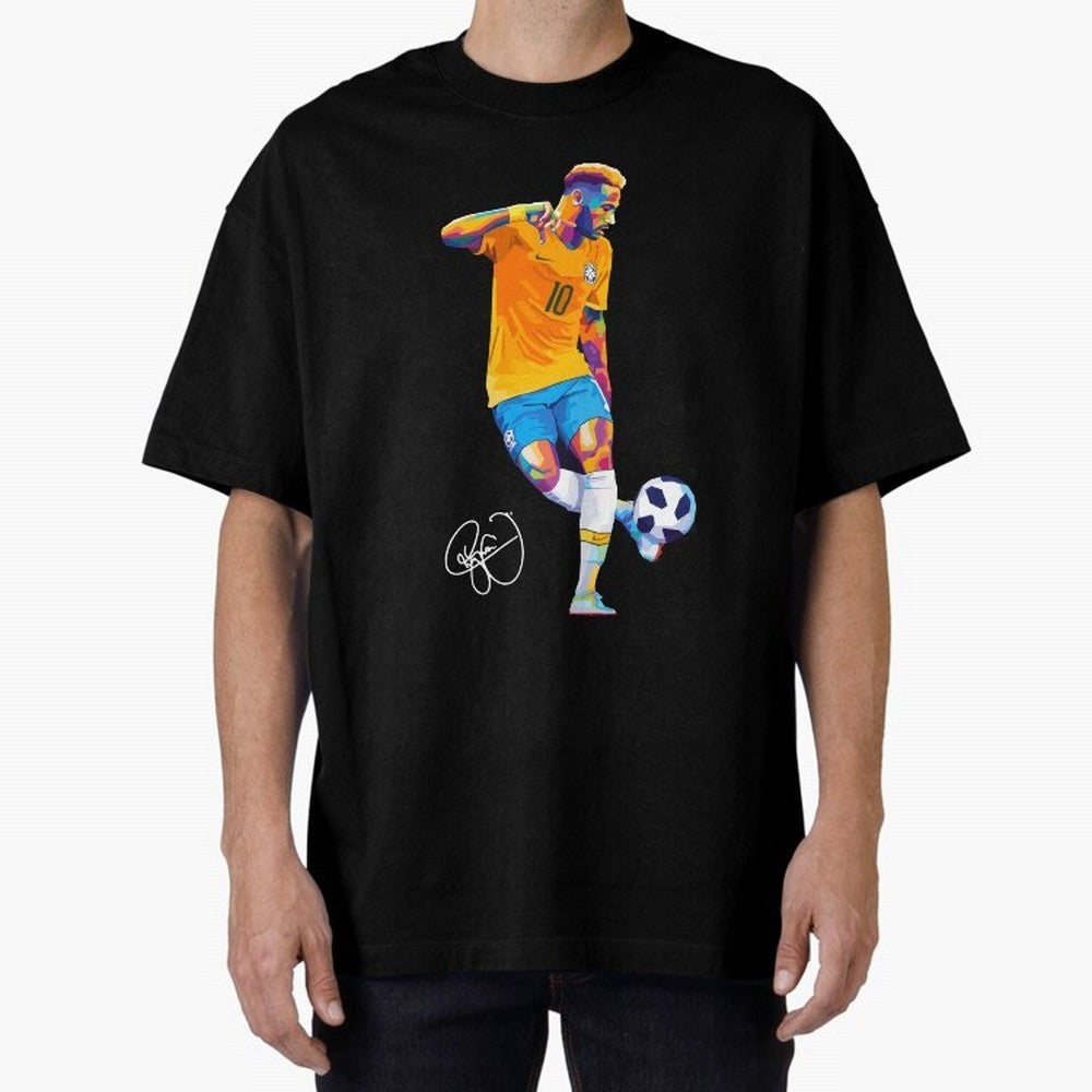 Neymar Jr Footballer Wpap Art Classic T-Shirt Bring Champion Energy into FIFA World Cup 2026 USA Canada Mexico for Fans of Messi and Cristiano Ronaldo and England, France and Netherlands, Bringing Championship Spirit, Famous Goals, Roaring Crowds