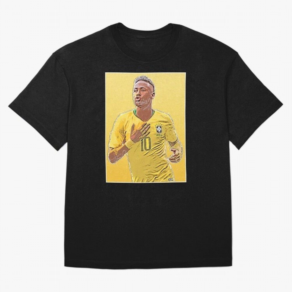 Neymar Oversized T-Shirt Carry National Pride through FIFA World Cup 2026 Spirit, Inspired by England, Messi, Sports Nostalgia, International Competition, Famous Players and Unforgettable Victories; Perfect for Fans, Collectors, Family Gatherings,