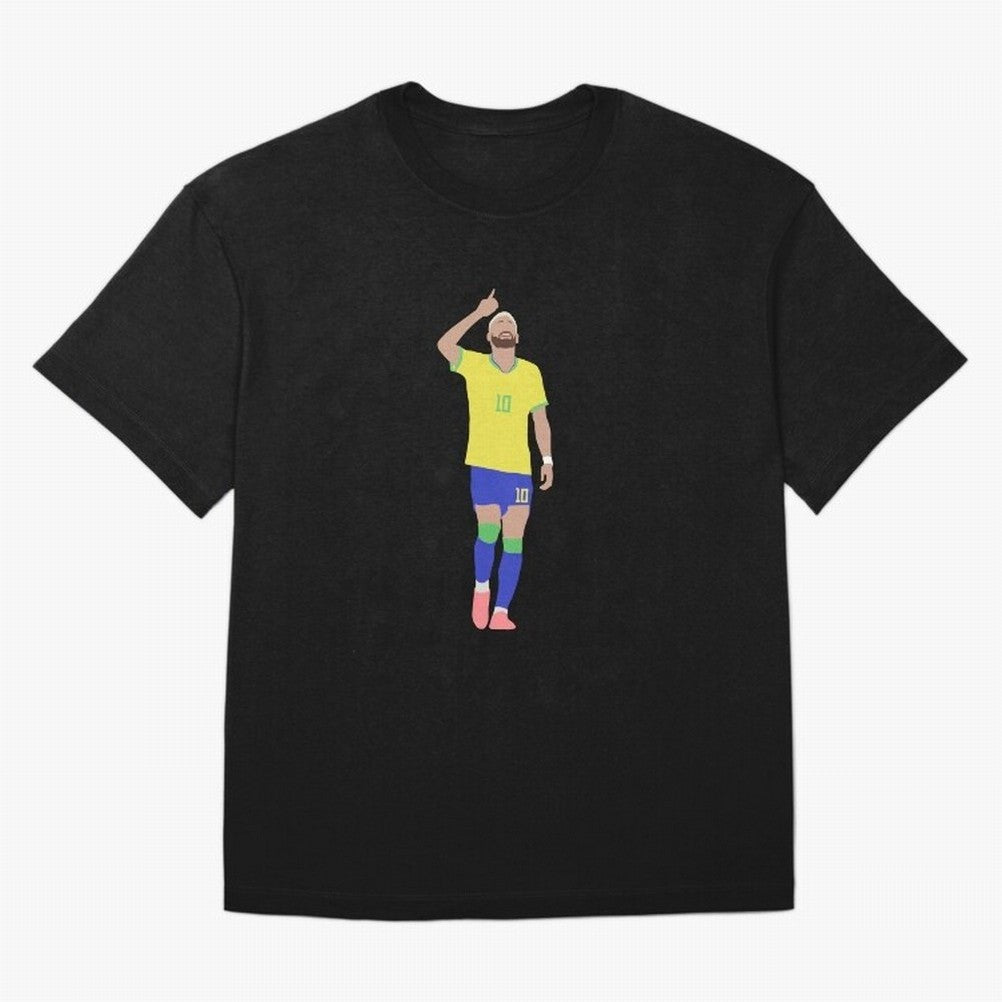 Neymar Brazil Football Captain Oversized T-Shirt Celebrate the Next Chapter of FIFA World Cup 2026 Group Stage Spirit, Highlighting Spain, Messi, Neymar and Mbappe, Stadium Memories, Football Loyalty, International Chants and Championship