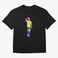Neymar Brazil Football Captain Oversized T-Shirt Celebrate the Next Chapter of FIFA World Cup 2026 Group Stage Spirit, Highlighting Spain, Messi, Neymar and Mbappe, Stadium Memories, Football Loyalty, International Chants and Championship