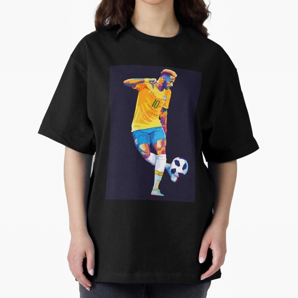 Neymar Jr Wpap pop art Oversized T-Shirt Cheer for FIFA World Cup 2026 USA Canada Mexico Highlighting Cristiano Ronaldo, Haaland and CR7, England and Germany Energy, Game Day Rituals, Football Legends, Country Pride and the Road to the Final;