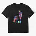 Messi and Neymar Football Free Kick Classic T-Shirt Back the Journey through FIFA World Cup 2026 USA Canada Mexico for Fans of Messi and Portugal, Spain and Germany, Bringing Sports Nostalgia, International Competition, Famous Players and