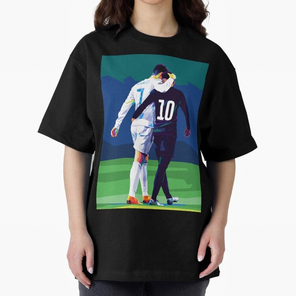 Ronaldo x Neymar Wpap Art Classic T-Shirt Elevate Match Day Hype around FIFA World Cup 2026, CR7, England and Germany, Supporter Pride, Iconic Celebrations, Legendary Names and Global Match Day Energy; Built for Supporters Chasing Trophy Dreams,