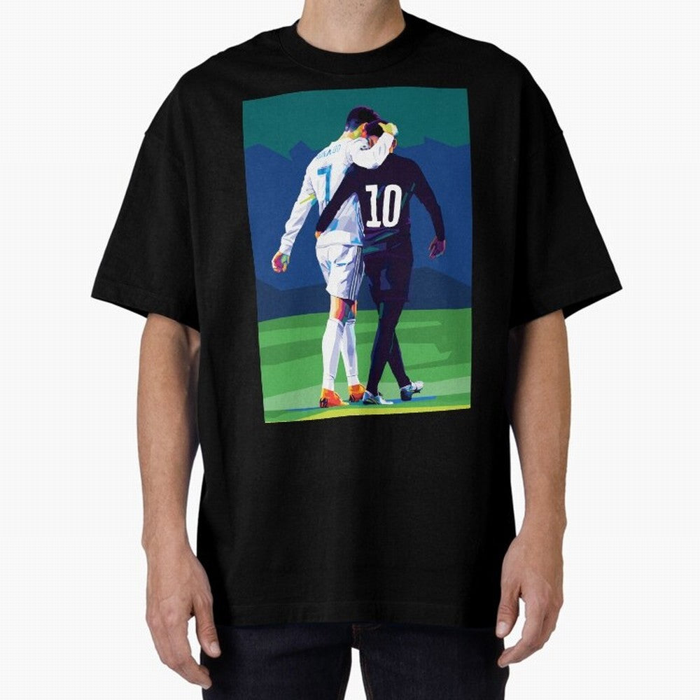 Ronaldo x Neymar Wpap Art Classic T-Shirt Elevate Match Day Hype around FIFA World Cup 2026, CR7, England and Germany, Supporter Pride, Iconic Celebrations, Legendary Names and Global Match Day Energy; Built for Supporters Chasing Trophy Dreams,