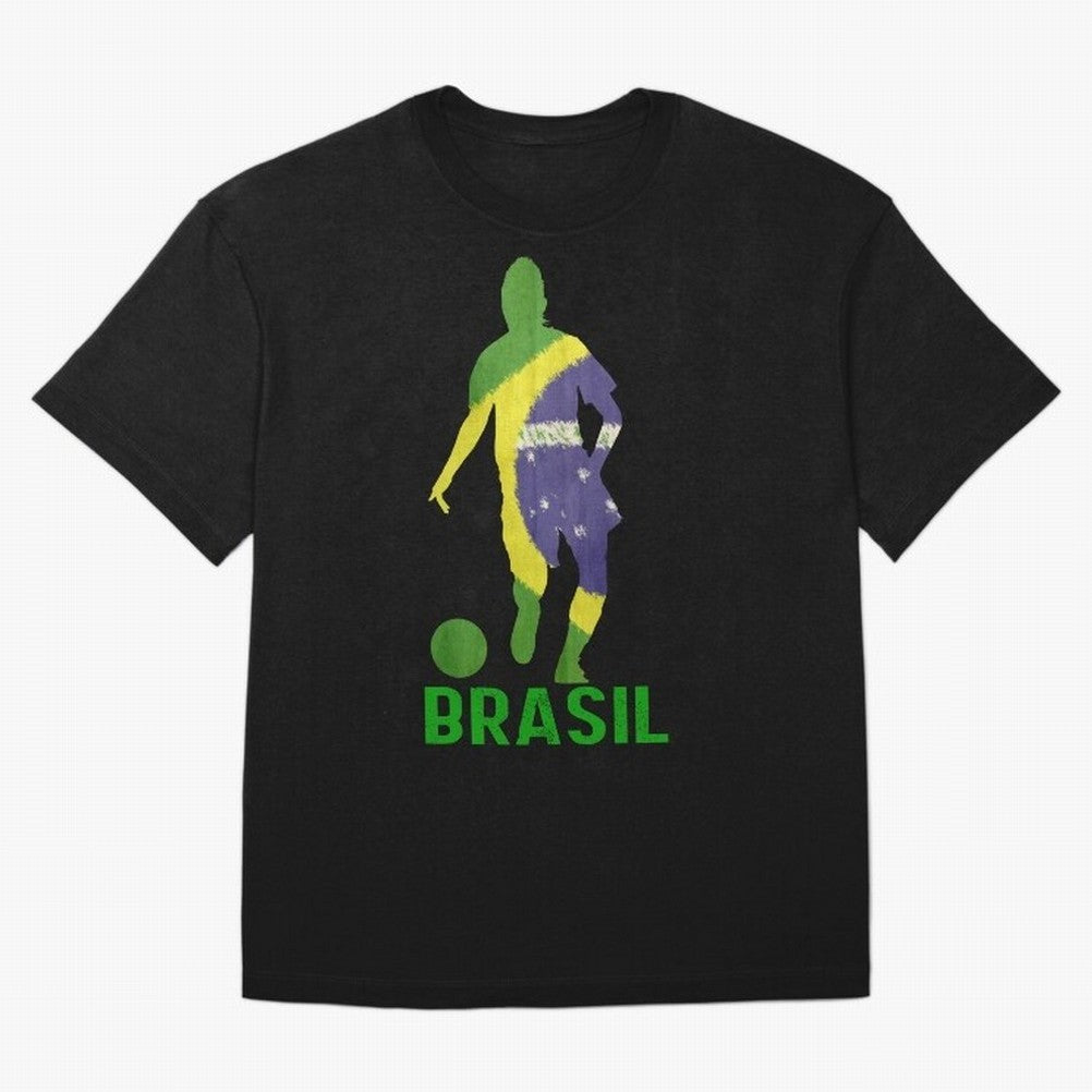 Brasil Essential T-Shirt Celebrate the Stars of the FIFA World Cup 2026 Journey through Neymar, Haaland and Cristiano Ronaldo Highlights, Brazil Pride, Stadium Memories, Football Loyalty, International Chants and Championship Tradition; Built for