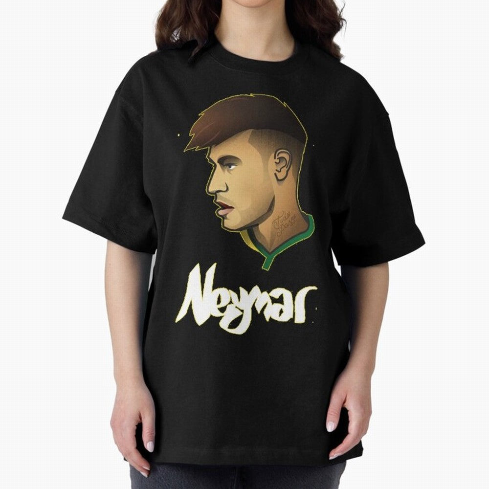 Neymar jr Team Brazil Oversized T-Shirt Elevate Match Day Hype around FIFA World Cup 2026 Group Stage, Messi, Neymar and Mbappe, Argentina and Brazil, Tournament Hype, Historic Matchups, Family Viewing Parties and Global Sports Pride; Perfect for