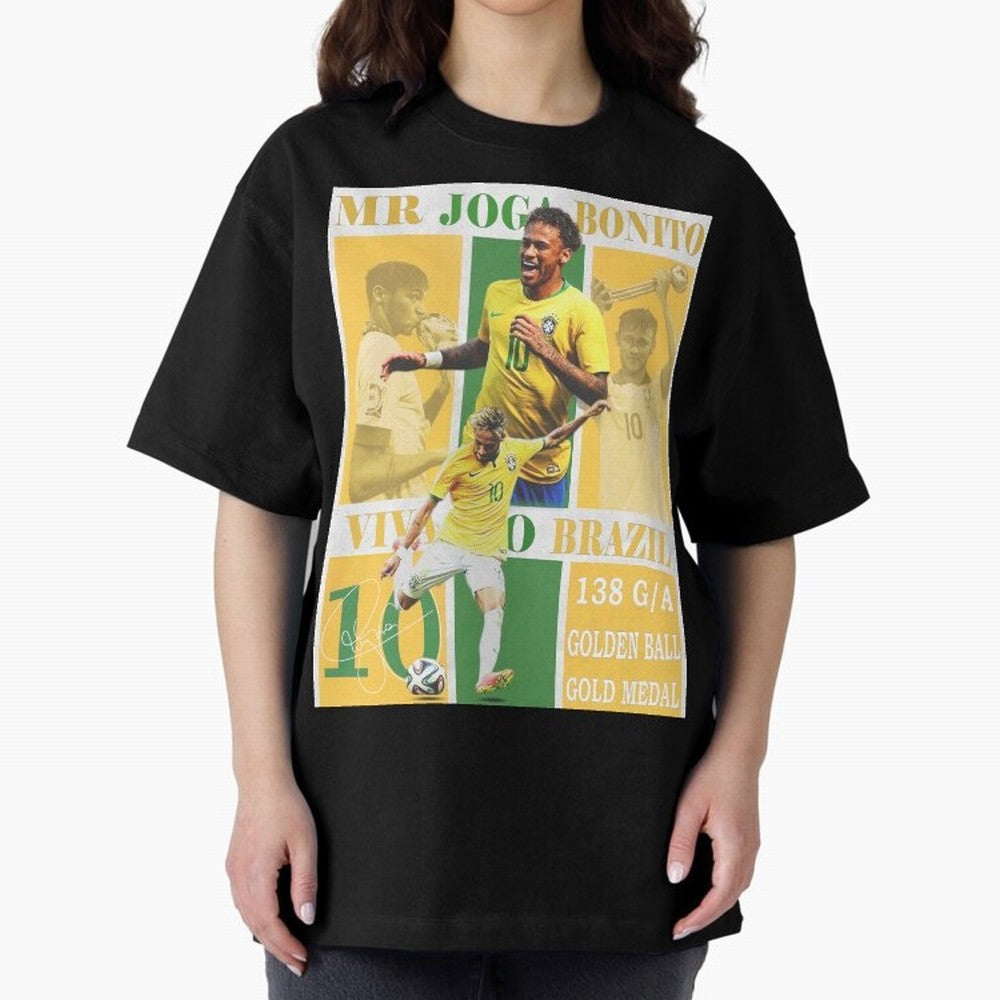 Neymar Jr Brazil National Team Soccer Poster - Iconic Selecao Art Print Classic T-Shirt Back Your Heroes with Match Day Hype around FIFA World Cup 2026, Neymar, Haaland and Cristiano Ronaldo, Argentina, Sports Nostalgia, International Competition,