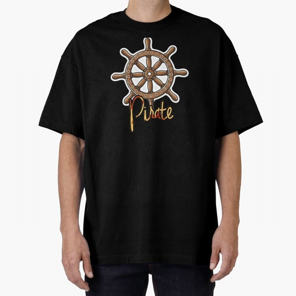pirate, steering wheel, wheel, pirates of the Caribbean, Brandon brown, wooden, fashionista pop art, neymar jr art, Oversized T-Shirt Bring Bold Fan Energy to FIFA World Cup 2026 USA Canada Mexico for Fans of Cristiano Ronaldo and Spain, Bringing