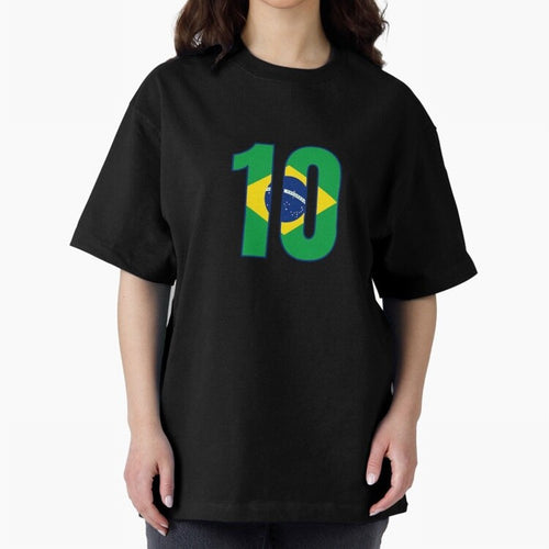 10 - Neymar JR - Brazil Flag Classic T-Shirt Represent the Passion of Global Football Passion for FIFA World Cup 2026, Inspired by Neymar, Haaland and Cristiano Ronaldo, France and Portugal, Championship Spirit, Famous Goals, Roaring Crowds and