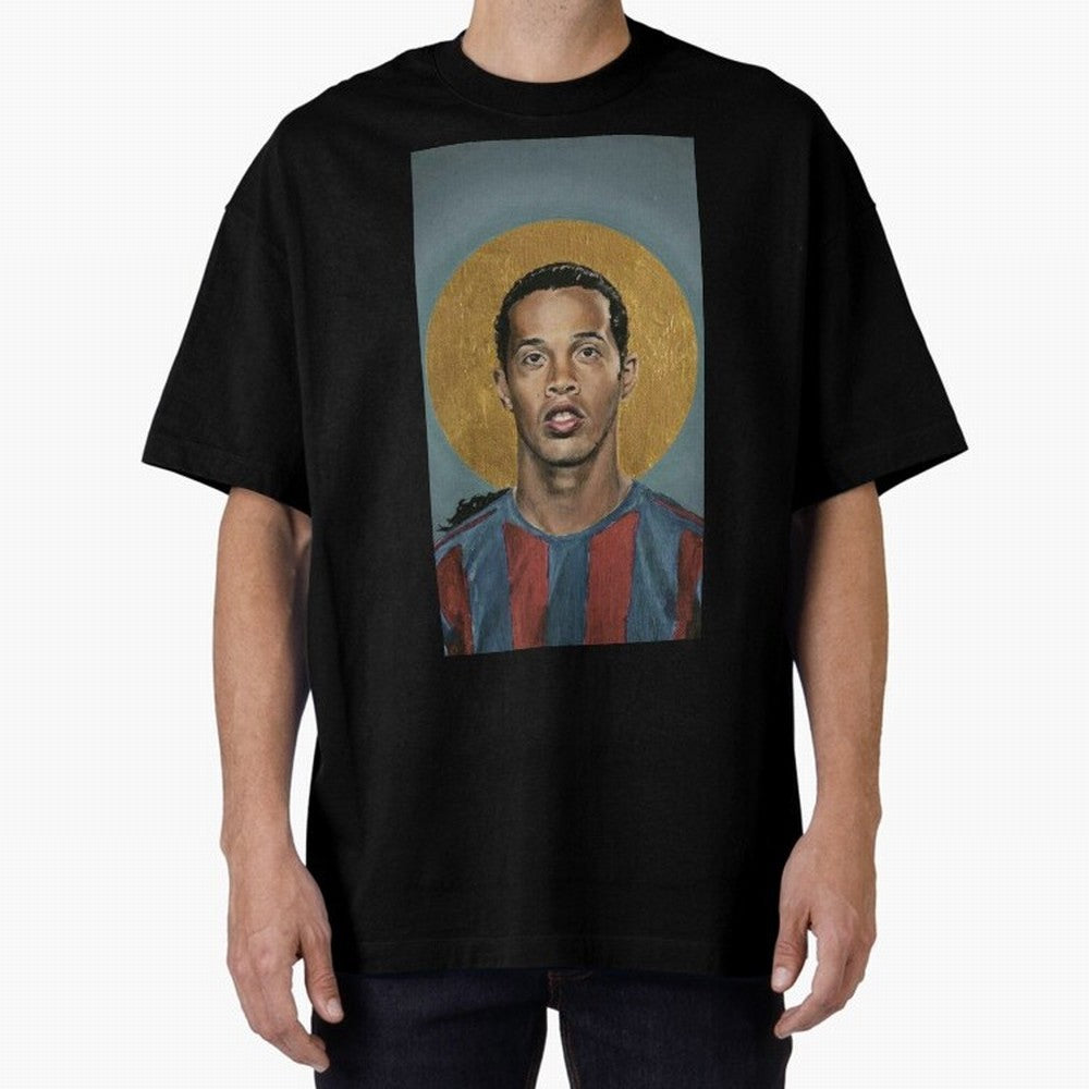 ronaldinho Oversized T-Shirt Celebrate Rivalries and Pride in FIFA World Cup 2026 USA Canada Mexico Spirit, Connected to England, France and Netherlands, Mbappe, Football Passion, Legendary Performances, Festival Vibes and Supporter Community;