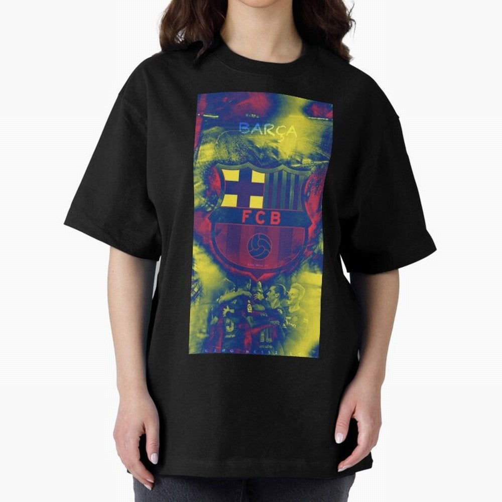 barcelona Oversized T-Shirt Fuel FIFA World Cup 2026 for Fans of Cristiano Ronaldo and England, France and Netherlands, Bringing Stadium Chants, National Pride, Trophy Dreams and Unforgettable Football Memories; Great for Supporters Who Love