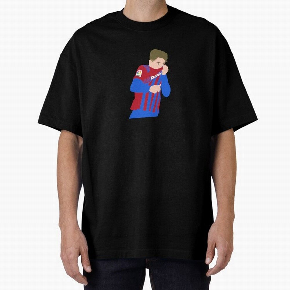 Gavi Barcelona Oversized T-Shirt Turn Football Passion into Global Football Passion for FIFA World Cup 2026, Celebrating Messi, Neymar and Mbappe, Netherlands, Football Festival Excitement, Trophy Ambitions, Country Rivalries and Star Player Buzz;