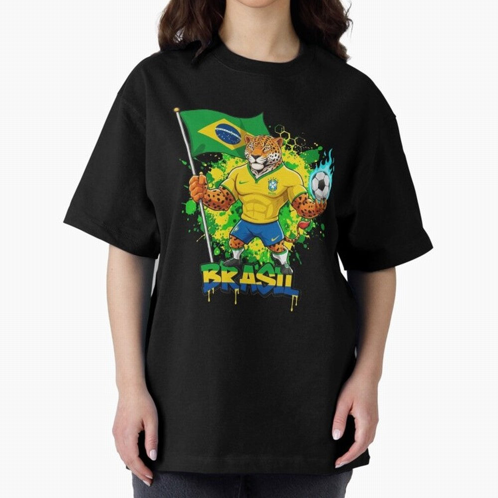 Brazil Football World Cup 2026 - Jaguar Mascot Brasil Sele??o Pride Art On?a Pintada Mascote Hexa Classic T-Shirt Celebrate Football Heritage in FIFA World Cup 2026 USA Canada Mexico Built around Messi, Netherlands Energy, Champion Mindset, Group