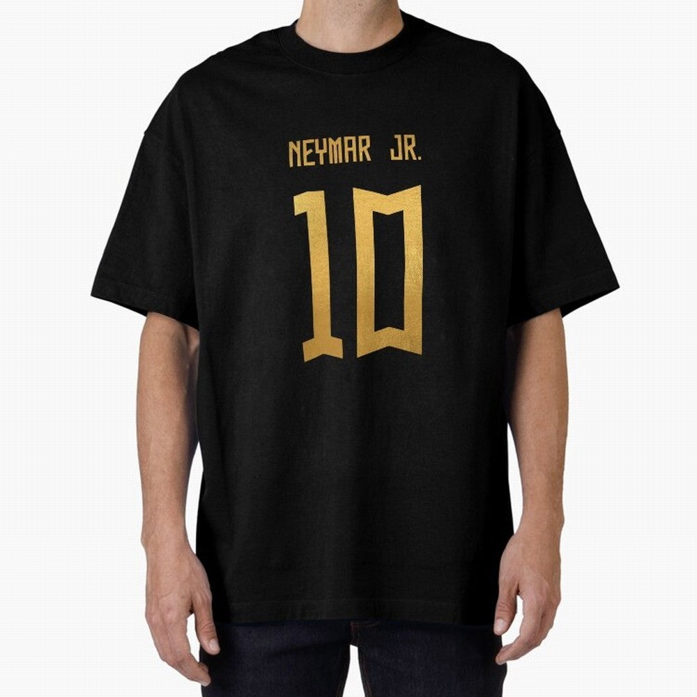 Copy of Neymar Jr Brazil Jersey 2023 Oversized T-Shirt Bring a Vintage Feel to FIFA World Cup 2026 Group Stage Inspired by Messi and Cristiano Ronaldo, Argentina Energy, Football Festival Excitement, Trophy Ambitions, Country Rivalries and Star