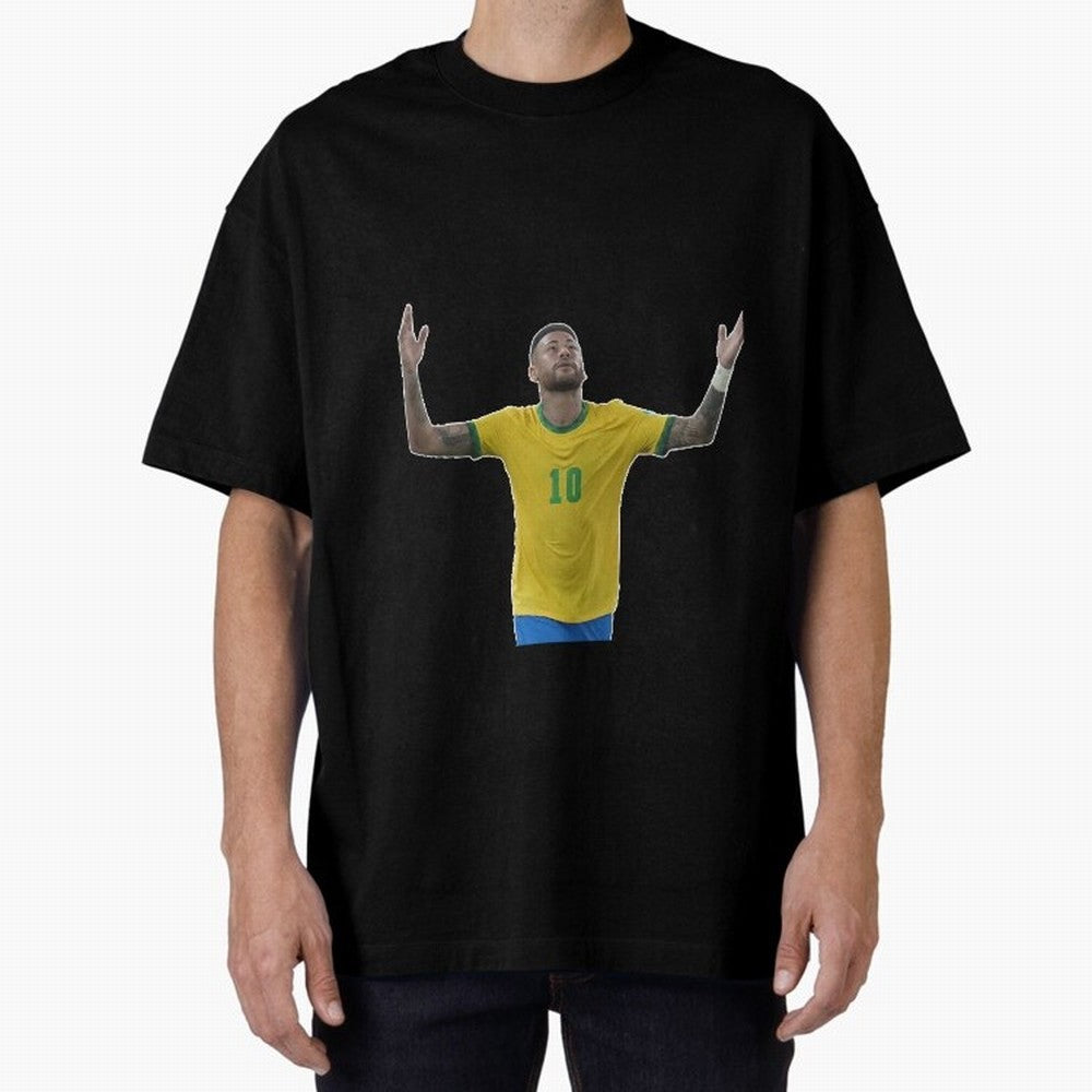 Neymar Jr. - Football Superstar Oversized T-Shirt Cheer through Every Moment of FIFA World Cup 2026 USA Canada Mexico for Fans of Cristiano Ronaldo, Haaland and CR7 and Portugal, Spain and Germany, Bringing Sports Nostalgia, International