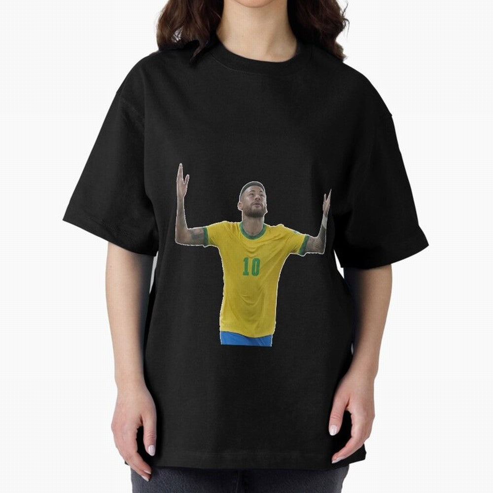 Neymar Jr. - Football Superstar Oversized T-Shirt Cheer through Every Moment of FIFA World Cup 2026 USA Canada Mexico for Fans of Cristiano Ronaldo, Haaland and CR7 and Portugal, Spain and Germany, Bringing Sports Nostalgia, International