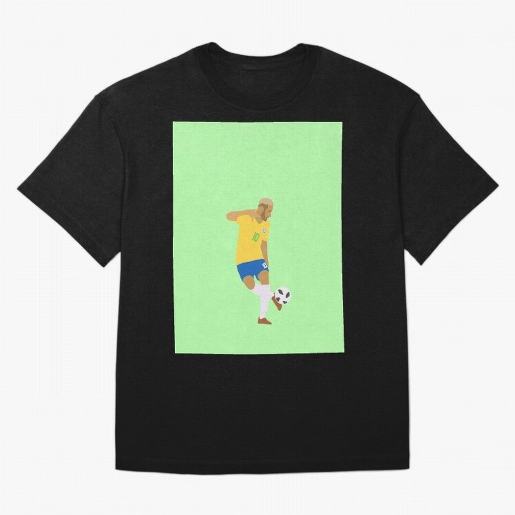 Neymar Brazil Football Control Skills Graphic T-Shirt Honor Champions and Dreams in Global Football Passion for FIFA World Cup 2026, Highlighting Messi, CR7 and Mbappe, Argentina, Tournament Hype, Historic Matchups, Family Viewing Parties and