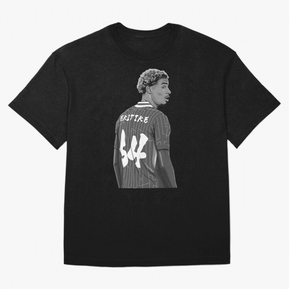 Hugo Ekitike Black and White Version Classic T-Shirt Celebrate the Next Chapter of FIFA World Cup 2026 Group Stage Connected to Messi, CR7 and Mbappe, Spain and Netherlands Energy, Worldwide Fan Energy, Dramatic Goals, Stadium Lights and