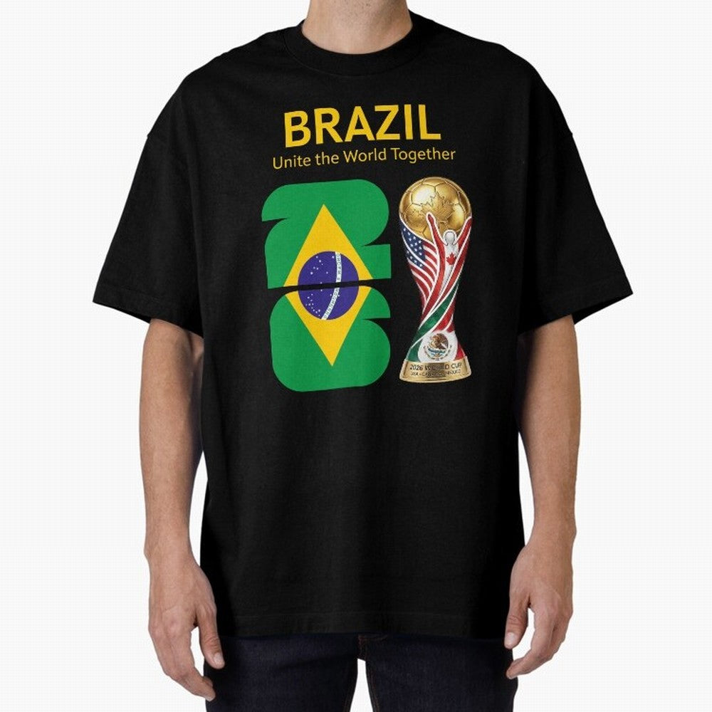 World Cup 2026, IMG 017, BRAZIL 001 Classic T-Shirt Relive FIFA World Cup 2026 USA Canada Mexico Driven by Mbappe and Neymar, Brazil Energy, Football Festival Excitement, Trophy Ambitions, Country Rivalries and Star Player Buzz; Made for Die Hard