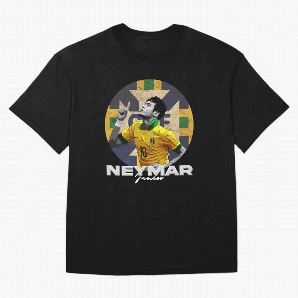 Neymar Junior Oversized T-Shirt Bring Home the FIFA World Cup 2026 Journey through Haaland Highlights, France and Portugal Pride, Global Supporter Spirit, Legendary Goals, National Colors and Tournament Celebration; Great for Watch Parties, Sports
